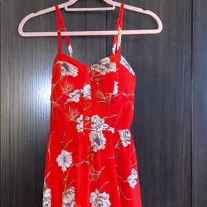 Charlotte Russe Red Floral Dress